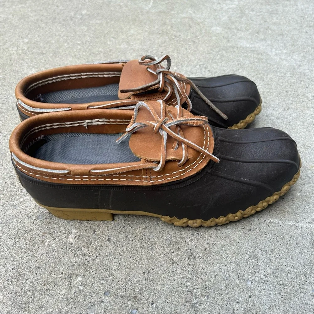 LL Bean duck boots low cut ankle men size 8